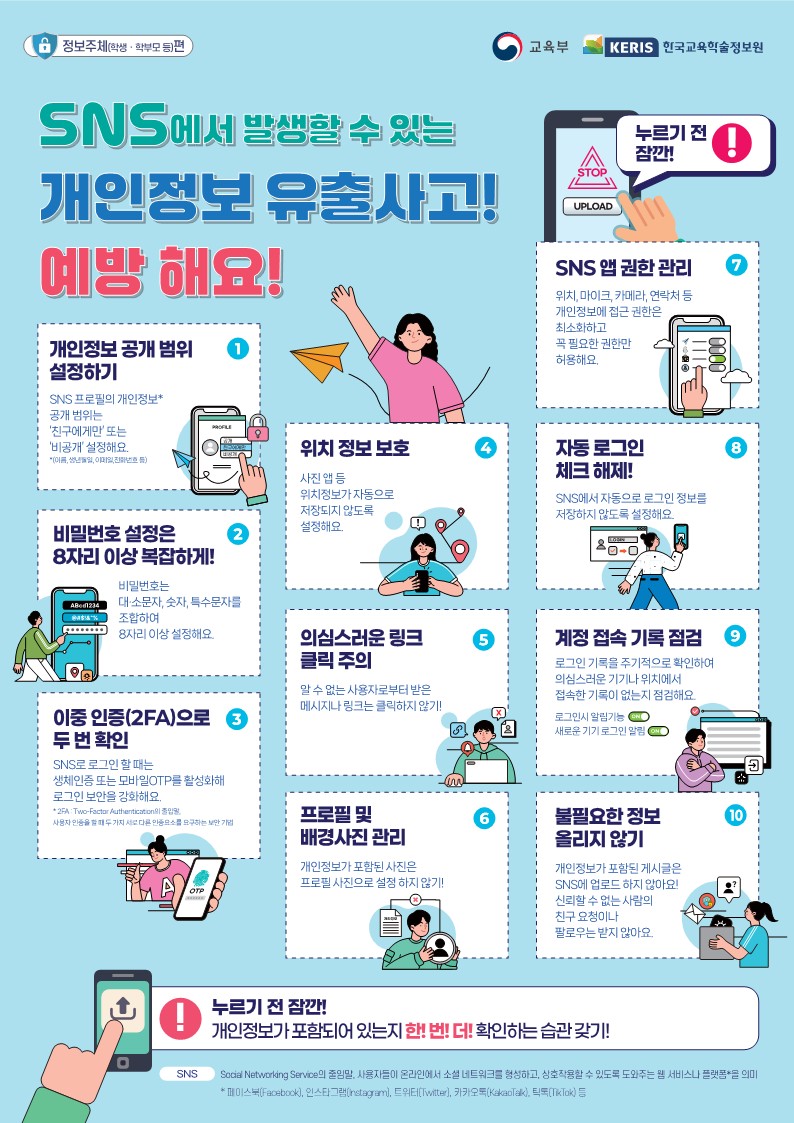 2025년 2분기 SNS에서 발생할 수 있는 개인정보 유출사고 예방_포스터-A4-복사_1.jpg